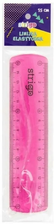 Linijka 15 cm różówa