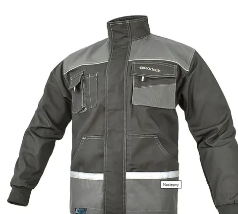 Bluza EuroClassic z elementami odblaskowymi czarno-szara