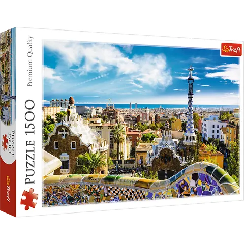 PUZZLE 1500 ELEMENTÓW PARK GUELL BARCELONA TREFL