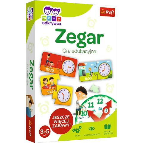 Gra edukacyjna Zegar Mały odkrywca Trefl
