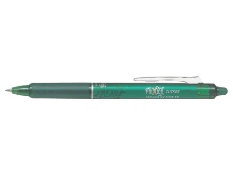 Wymazywalne pióro kulkowe FRIXION CLICKER 1.0 zielony BLRT-FR10-G PILOT