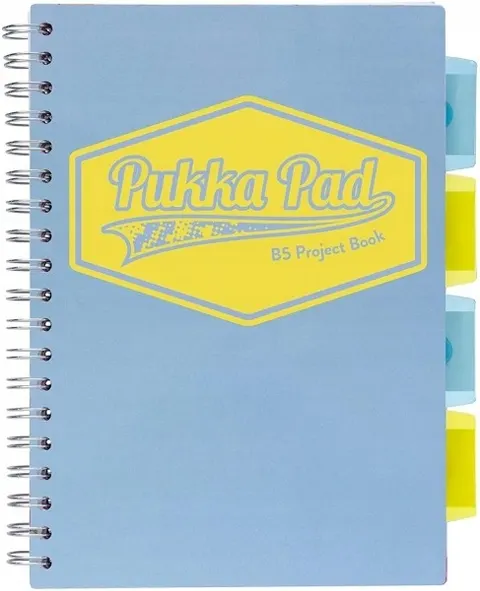 PUKKA PASTEL B5 PROJECT BOOK KRATKA NIEBIESKI