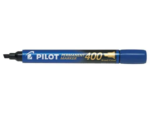 Marker permanentny ścięta końcówka Niebieski pilot