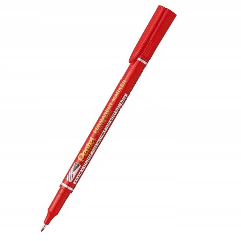 MARKER WODOODPORNY CZERWONY PENTEL