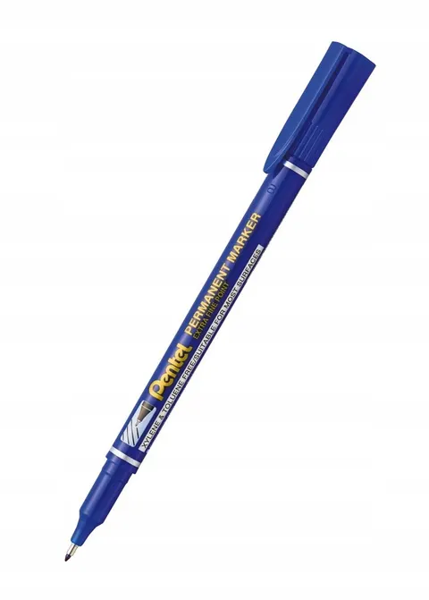 MARKER WODOODPORNY NIEBIESKI PENTEL