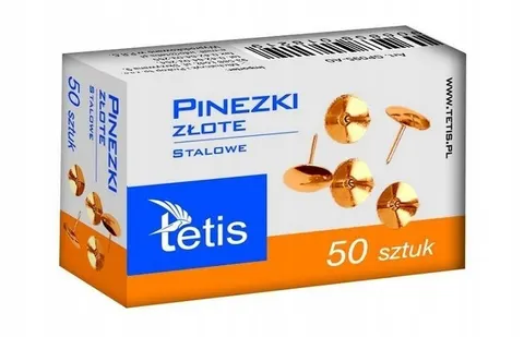 Pinezki złote 50 szt.
