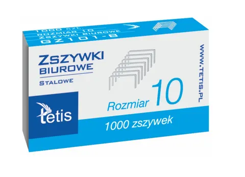 TETIS ZSZYWKI rozmiar 10. 1000 szt.