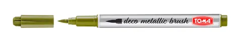 MARKER PERNAMENTNY ZŁOTY DECOMETALLIC BRUSH TOMA