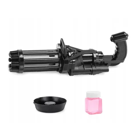 PISTOLET DO BANIEK MYDLANYCH + BATERIE GATLING CZARNY