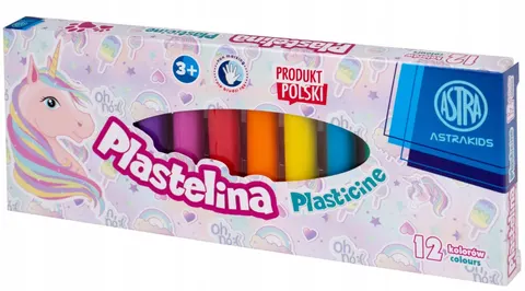 PLASTELINA ASTRA 12 KOL JEDNOROŻEC