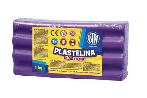 PLASTELINA ASTRA 1 KG FIOLETOWA