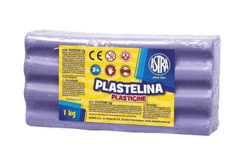 PLASTELINA ASTRA 1 KG FIOLETOWA JASNA