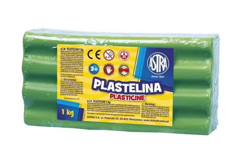 PLASTELINA ASTRA 1 KG ZIELONA JASNA