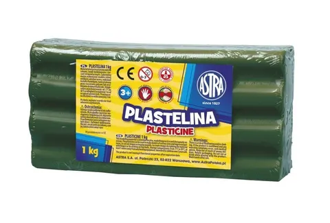 PLASTELINA ASTRA 1 KG ZIELONA CIEMNA