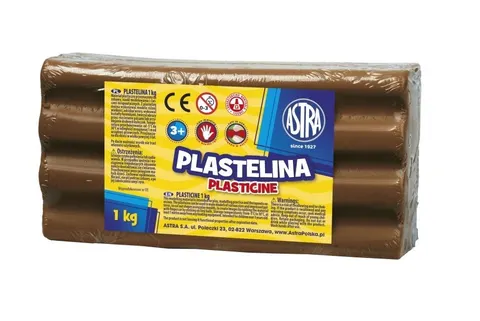PLASTELINA ASTRA 1 KG BRĄZOWA
