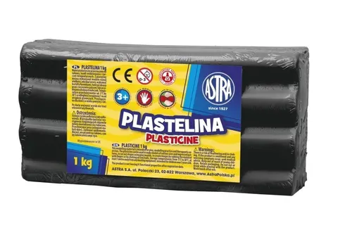 PLASTELINA ASTRA 1 KG CZARNA