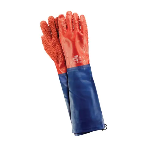 Rękawice ochronne z PCV REIS RPCV60-FISH 60CM