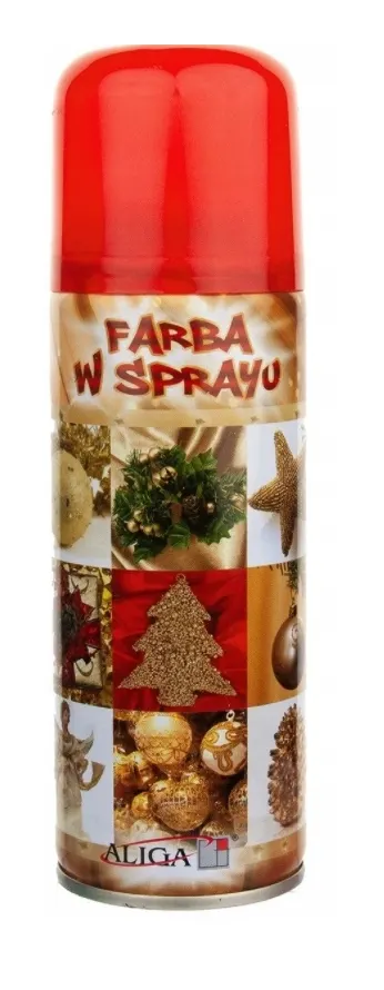 Farba świąteczna w sprayu czerwona 250ml