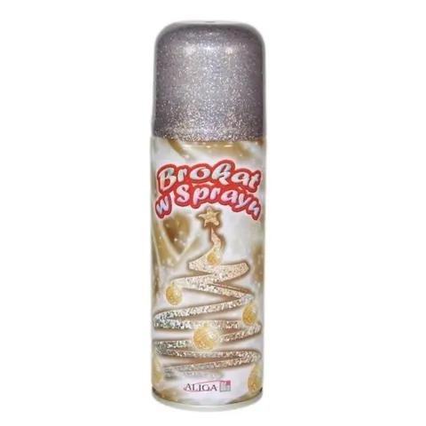 Brokat w aerozolu (spray) wielokolorowy 250ml. GS-150, Aliga