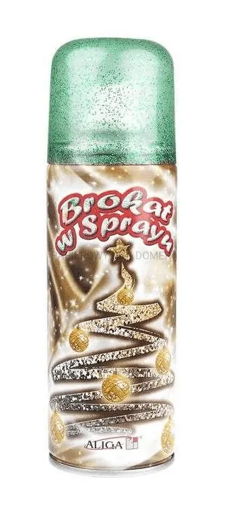 Brokat świąteczny w sprayu zielony 250ml
