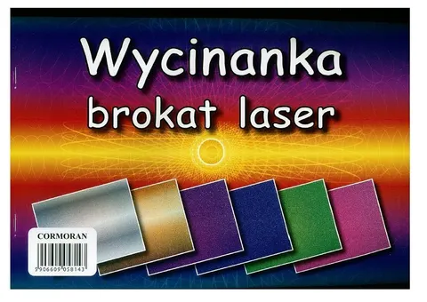 wycinanka brokatowa laser - cormoran