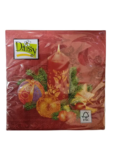 SERWETKI ŚWIATECZNE DAISY GWIAZDKA 001901