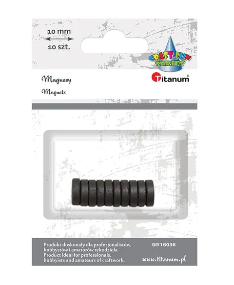 MAGNESY OKRĄGŁE 10 SZT. 10MM