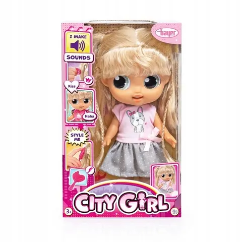 Lalka City Girl - Lalka z dźwiękiem 31cm Bayer Design