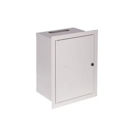 Rozdzielnica modułowa 2x12M podtynkowa metalowa z zamkiem, IP31 270x355x120mm, biała, RP 24 Z; 1-020, SABAJ
