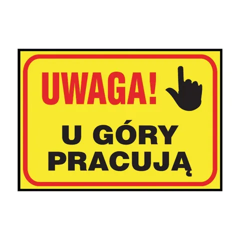 Anro „U góry pracują ”. 250 x 350 mm (Płyta sztywna)