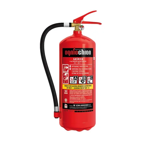 Gaśnica proszkowa Ogniochron GP-6XABC-E 6 kg