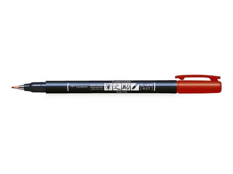 Pisak do kaligrafii - Tombow - czerwony twardy