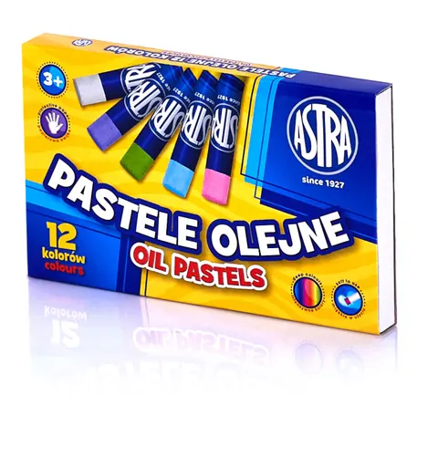 Pastele olejne 12 kolorów kredki Astra