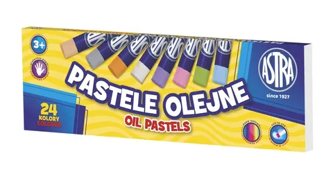 Pastele olejne 24 kolory kredki Astra