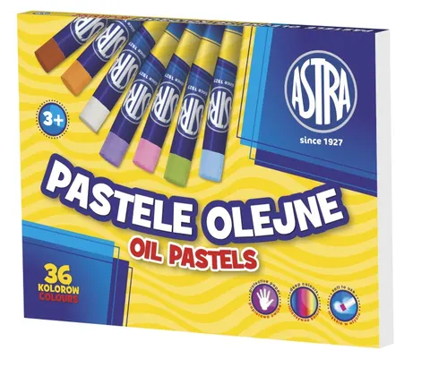 Pastele olejne 36 kolorów kredki Astra