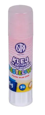 Klej pastelowy transparentny Astra 15g mix kolorów