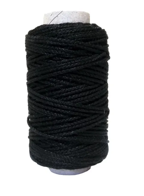Sznurek ozdobny 100g/50m TRES czarny /SZOZCZAR/10DAG/