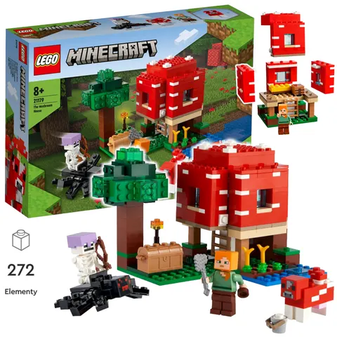 LEGO Minecraft 21179 Dom w grzybie