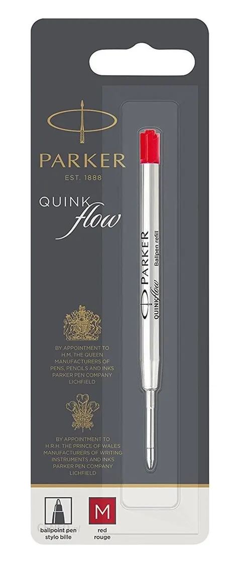 Wkład do długopisu PARKER QuinkFlow czerwony M 1.0 mm