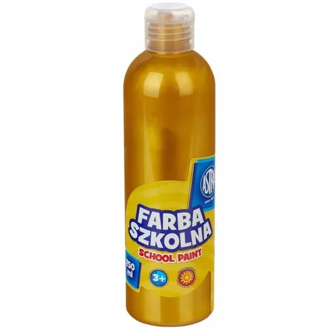 Farba szkolna złota metaliczna 250 ml Astra