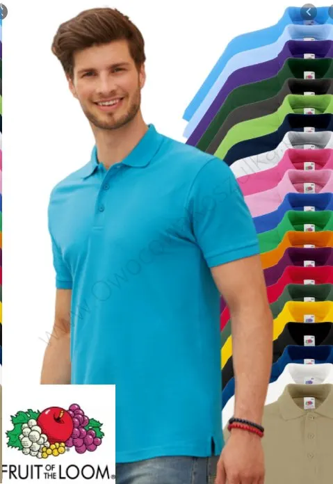 Polo męskie JHK 210 z krótkim rękawem