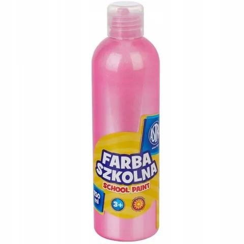 Farba szkolna różowa perłowa 250 ml Astra