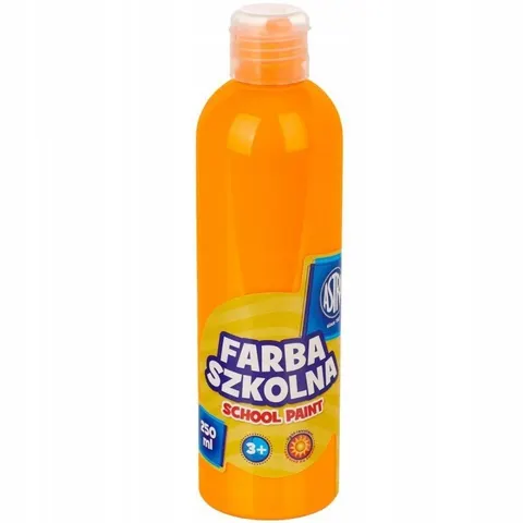 Farba szkolna pomarańczowa fluorescencyjna 250 ml Astra