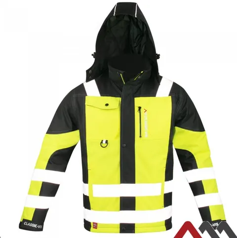 Kurtka Classic-VIS OXFORD ocieplana czarno-seledynowa