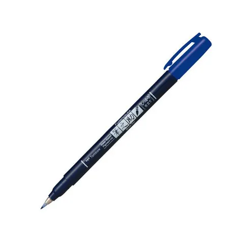 Flamaster pisak Fudenosuke Tombow twardy niebieski