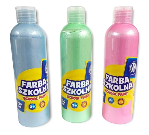 Zestaw farb perłowych 3 kolory 250 ml Astra