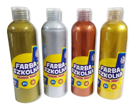 Zestaw farb metalicznych 4 kolory 250 ml Astra