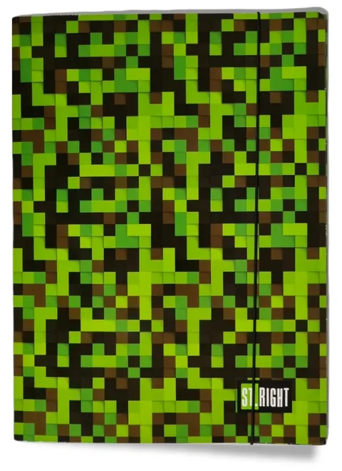 Teczka szkolna z gumką A4 pixel St. Right