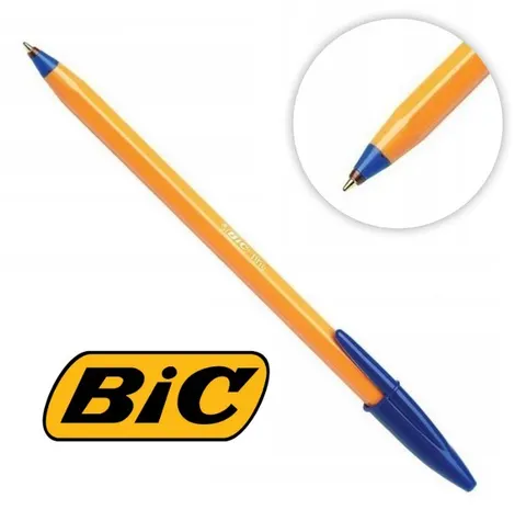 Długopis BIC orange niebieski fine jednorazowy 0,8mm
