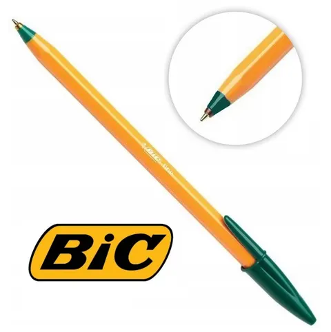 Długopis BIC orange zielony fine jednorazowy 0,8mm